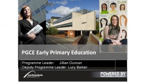 PGCE Early Primary Education Programme Leader Jillian Duncan