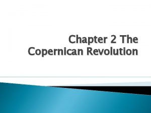 Copernican revolution