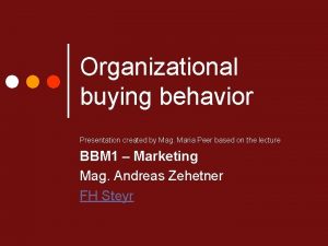 Organizational behavior presentation
