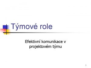 Týmové role podle belbina