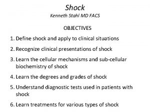 Hypovolemic shock classification