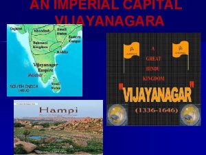 Imperial capital vijayanagara