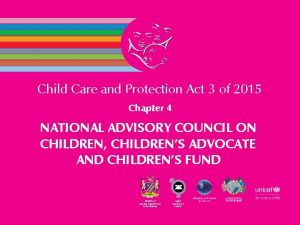 Child Care and Protection Act 3 of 2015