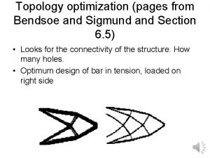 Bendsoe sigmund topology optimization