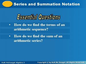 Summation formulas