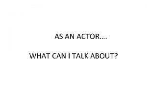 Method actor meaning