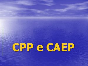 CPP e CAEP O Mistrio da Santssima Trindade