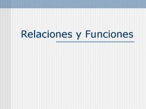 Relacion y funcion matematica