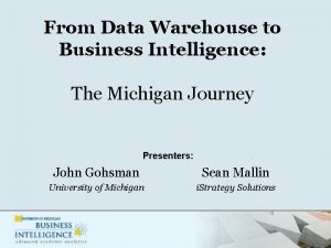 Business intelligence services in michigan