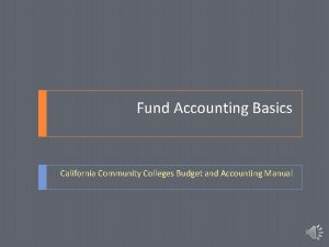 Basics of fund accounting