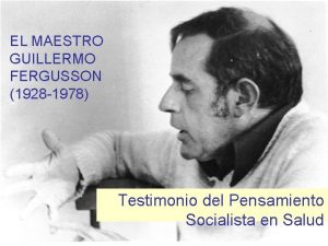 Guillermo fergusson biografia