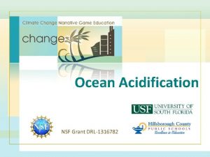 Ocean Acidification Ocean Acidification p H Scale p