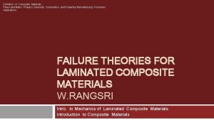 Definition of Composite Materials Fibers and Matrix Phases