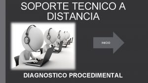 SOPORTE TECNICO A DISTANCIA INICIO DIAGNOSTICO PROCEDIMENTAL DETERMINACION