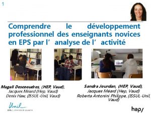 1 Comprendre le dveloppement professionnel des enseignants novices