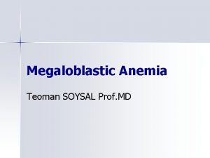 Megaloblastic anaemia definition Megaloblastic anaemia definition