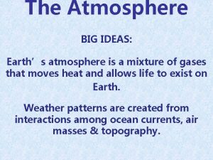 Explain composition and structure of atmosphere
