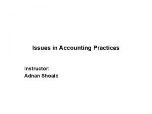 Conclusion for accounting