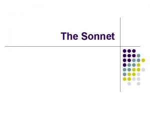 Sonnet examples