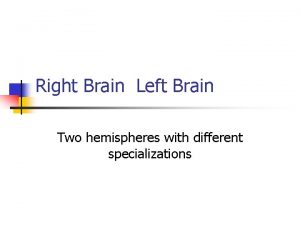 Right vs left parietal lobe