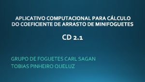 GRUPO DE FOGUETES CARL SAGAN TOBIAS PINHEIRO QUELUZ