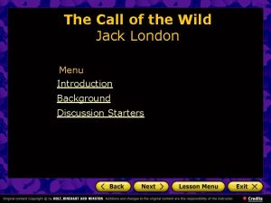 London jack menu