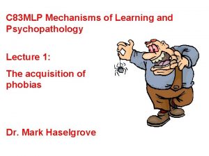 C 83 MLP Mechanisms of Learning and Psychopathology