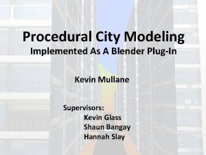 Blender procedural road