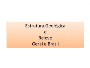 Relevo do brasil