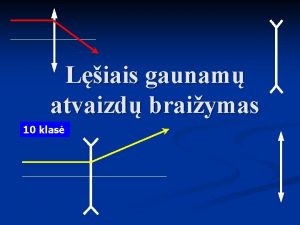 Lęšiais gaunamų atvaizdų braižymas