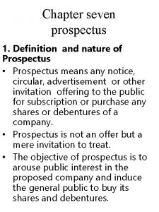Contents of statement in lieu of prospectus
