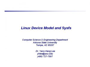 Linux device model