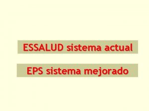 Essalud eps