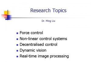 Dr ming liu