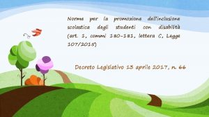 Norme per scolastica la degli promozione studenti dellinclusione