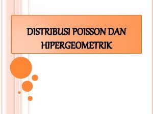 Distribusi hipergeometrik