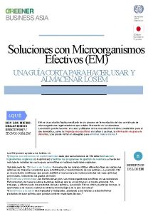 Soluciones con Microorganismos Efectivos EM UNA GUA CORTA