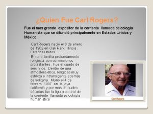 Quien es carls rogers