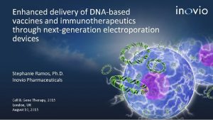 Enhanced delivery of DNAbased vaccines and immunotherapeutics through