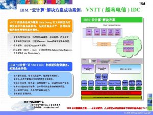 IBM VNTT IDC Tivoli Monitoring Tivoli Provisioning DB