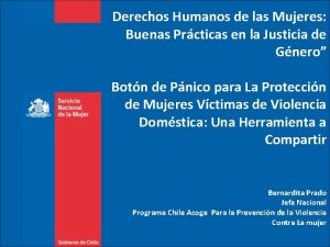 Derechos Humanos de las Mujeres Buenas Prcticas en