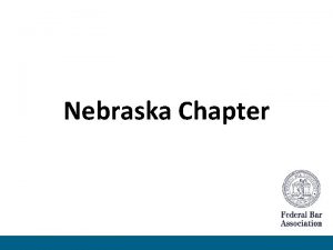 Nebraska Chapter FBA Mission Statement The mission of