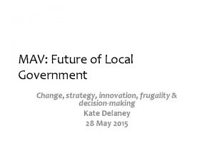 Mav local government Mav local government