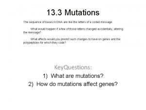 Good mutation example