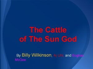 Odysseus and the cattle of the sun god