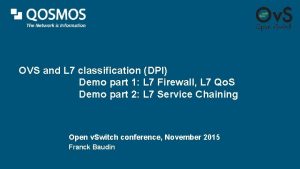 OVS and L 7 classification DPI Demo part