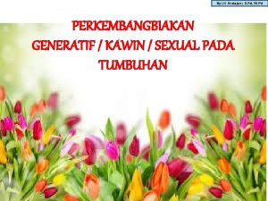 By Lili Andajani S Pd M Pd PERKEMBANGBIAKAN