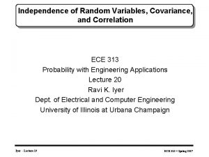Covariance between two random variables