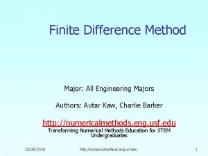 Finite difference