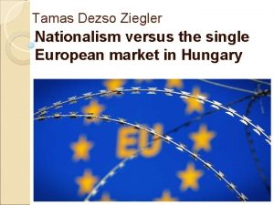 Tamas Dezso Ziegler Nationalism versus the single European